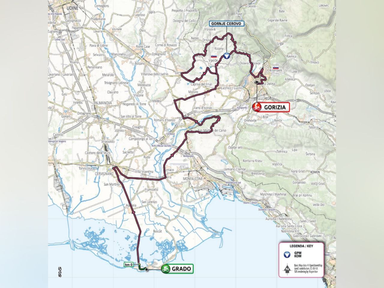 Copertina per È ufficiale, Gorizia e Nova Gorica saranno tra le protagoniste del Giro d'Italia 2021